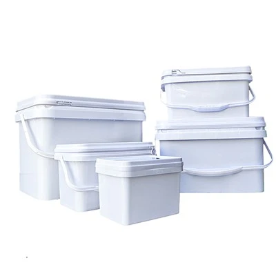 Secchi in plastica rettangolari opachi